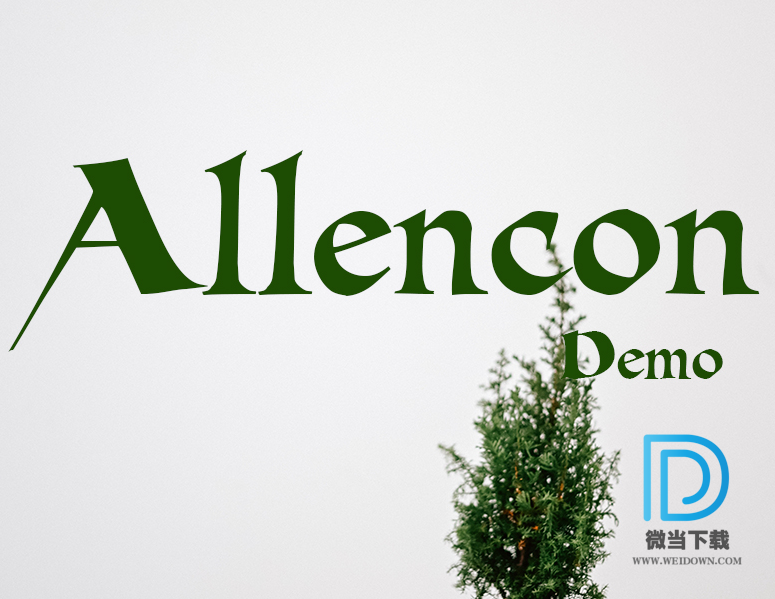 allencondemo字体下载 - allencondemo字体 免费下载