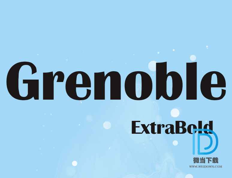 Grenoble字体下载 - Grenoble字体 免费下载