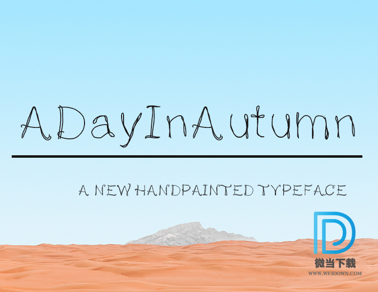 ADayInAutumn字体下载 - ADayInAutumn字体 免费下载