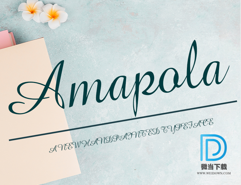 amapola字体下载 - amapola字体 免费下载