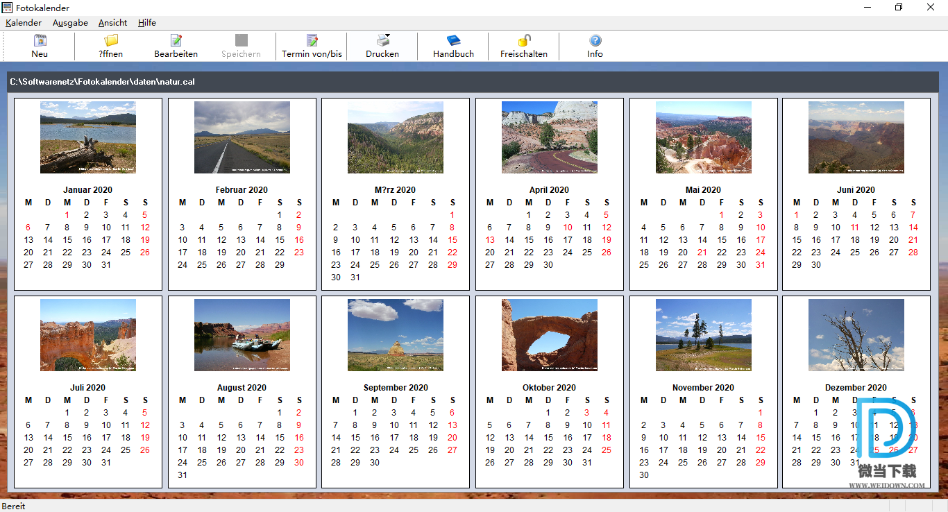 Softwarenetz Photo calendar下载 - Softwarenetz Photo calendar 照片日历制作工具 2.02 破解版