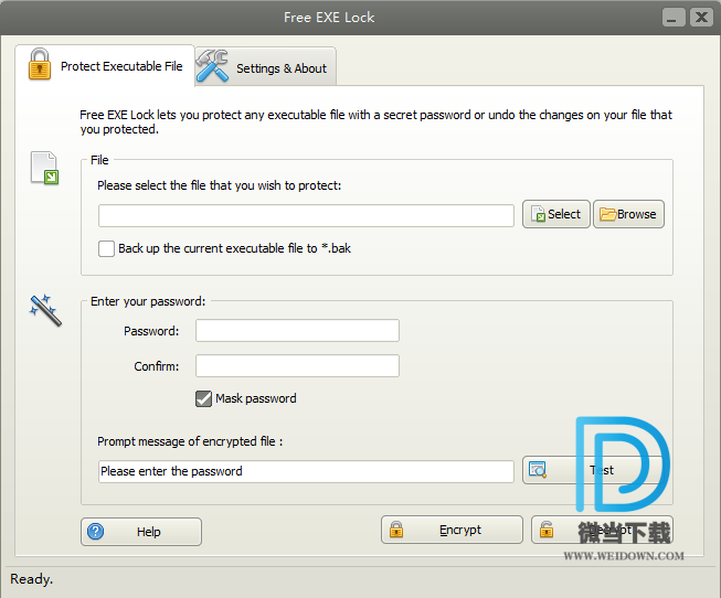 Free EXE Lock下载 - Free EXE Lock 程序加密工具 8.8.2.6 官方版