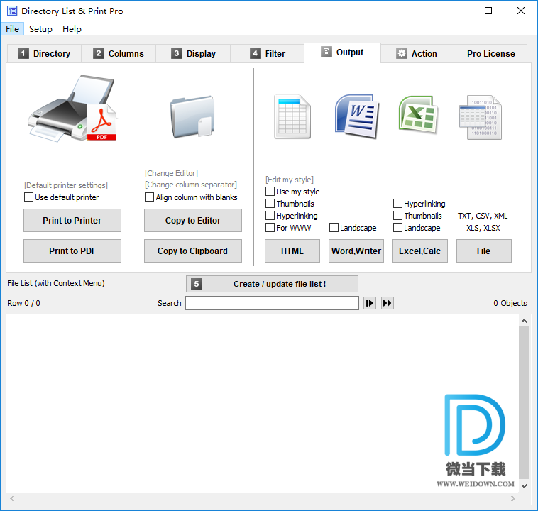 Directory List and Print Pro下载 - Directory List and Print Pro 打印列表目录软件 3.70 破解版