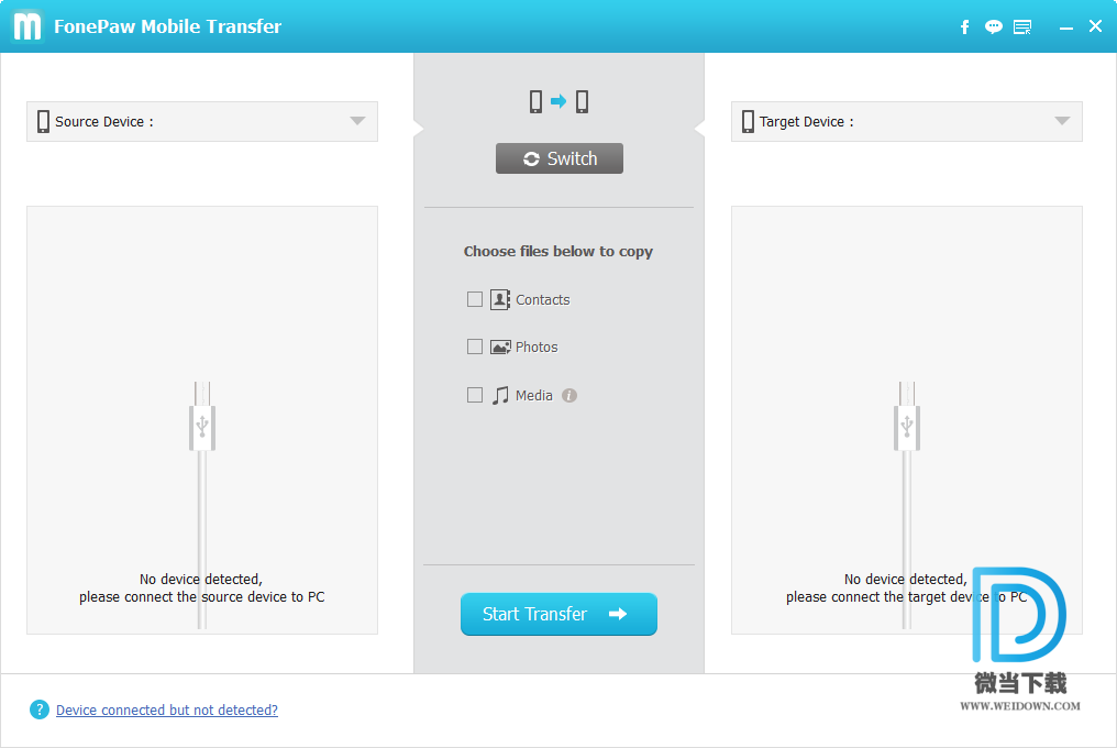 FonePaw Mobile Transfer下载 - FonePaw Mobile Transfer 文件传输工具 2.1.0 注册版