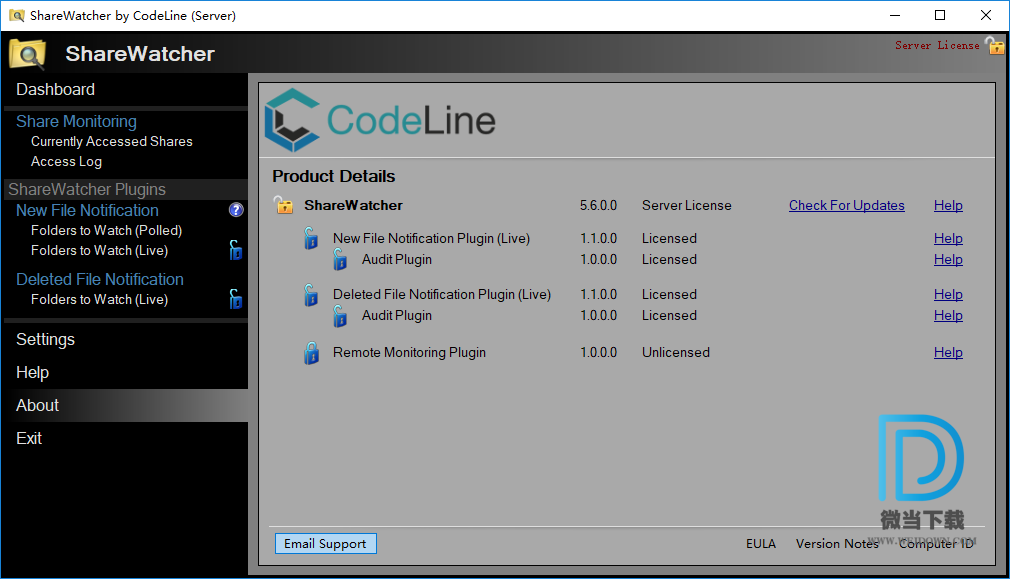 ShareWatcher Server下载 - ShareWatcher Server 文件共享监视工具 5.6.2 注册版