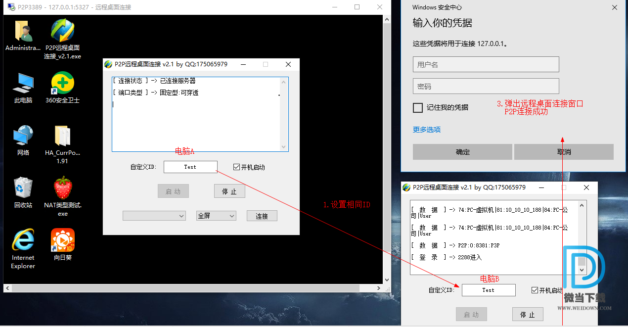 P2P远程桌面连接下载 - P2P远程桌面连接 3.5 免费版