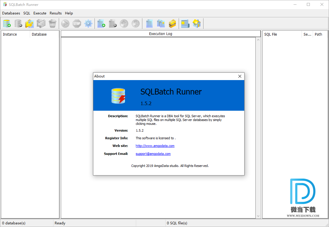 AmGoData SQLBatch Runner下载 - AmGoData SQLBatch Runner SQL Server批量执行工具 1.5.2 破解版