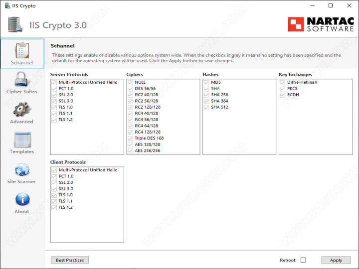 IIS Crypto下载 - IIS Crypto IIS安全管理 3.0.14.0 免费版