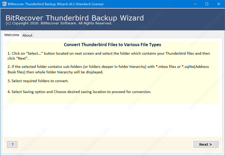 BitRecover Thunderbird Backup Wizard下载 - BitRecover Thunderbird Backup Wizard 6.3 官方注册版