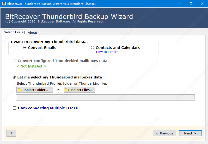 BitRecover Thunderbird Backup Wizard下载 - BitRecover Thunderbird Backup Wizard 6.3 官方注册版