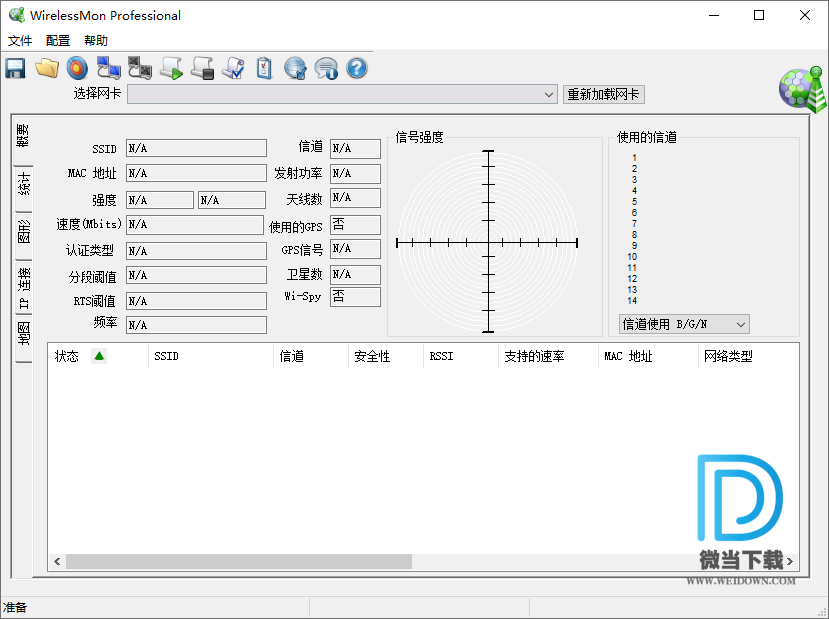 WirelessMon Pro下载 - WirelessMon Pro 无线网络扫描工具 4.0 中文绿色破解版