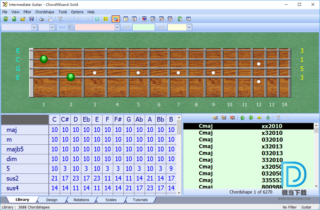 ChordWizard Gold下载 - ChordWizard Gold 音乐知识学习软件 2.53a 破解版