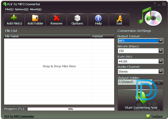 FLV To MP3 Converter下载 - FLV To MP3 Converter 音频转换工具 3.1 破解版