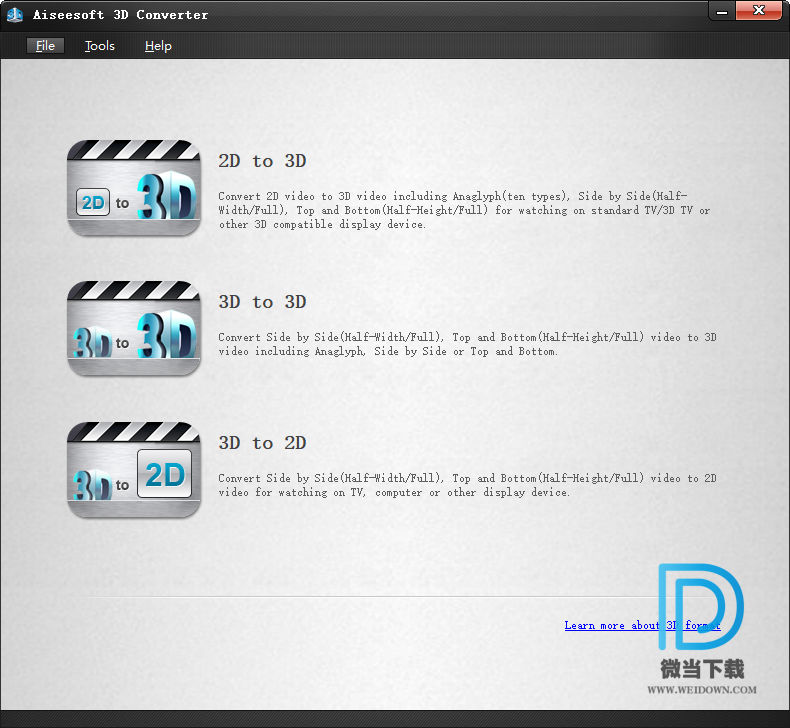 Aiseesoft 3D Converter下载 - Aiseesoft 3D Converter 3D视频转换器 6.5.8 绿色破解版