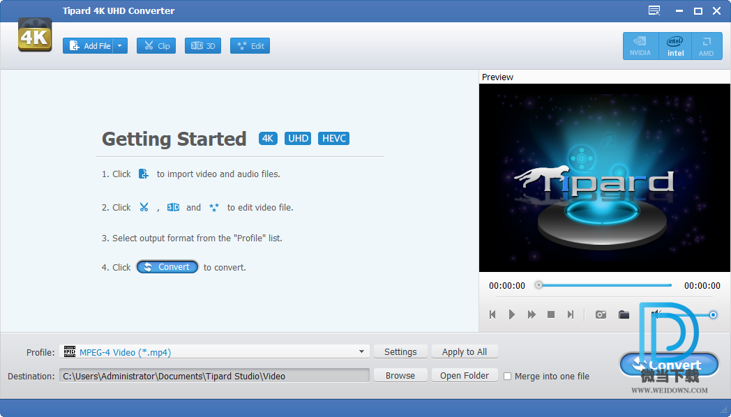 Tipard 4K UHD Converter下载 - Tipard 4K UHD Converter 4K视频转换器 9.2.32 破解版