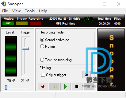 Snooper下载 - Snooper 声音录制软件 3.2.2 绿色破解版