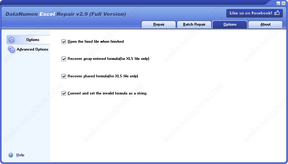 DataNumen Excel Repair下载 - DataNumen Excel Repair Excel修复工具 2.9.0.0 破解版