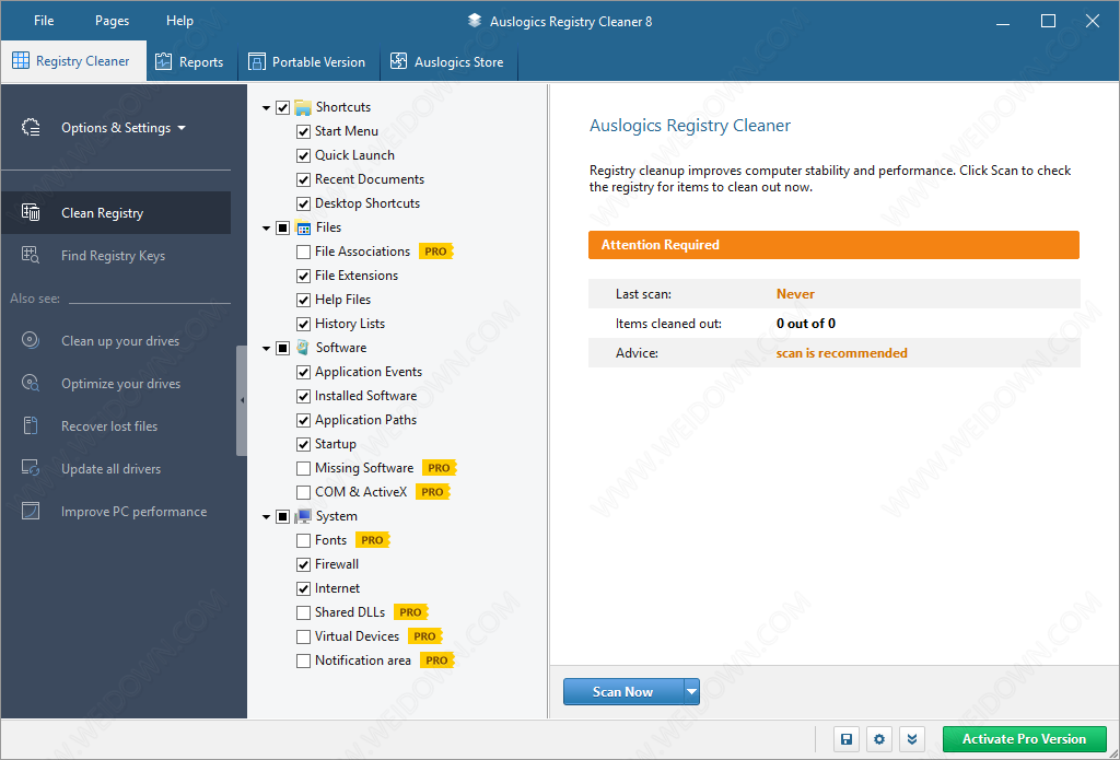 Auslogics Registry Cleaner下载 - Auslogics Registry Cleaner 9.3.0.1 专业破解版