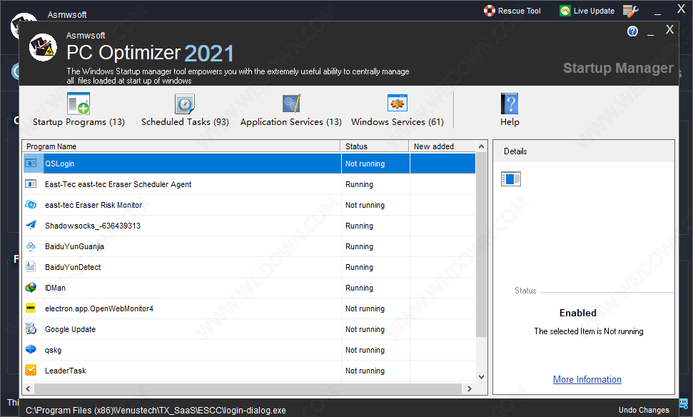 Asmwsoft PC Optimizer