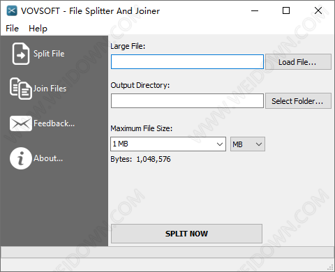 VovSoft File Splitter And Joiner-2