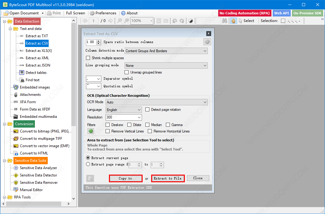 ByteScout PDF Multitool