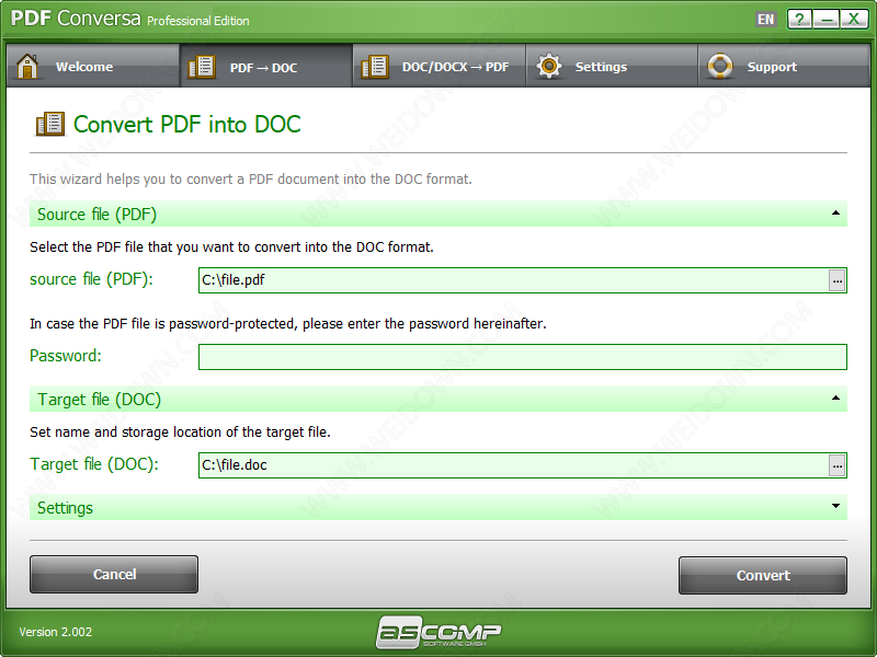 PDF Conversa下载 - PDF Conversa 2.002 破解版