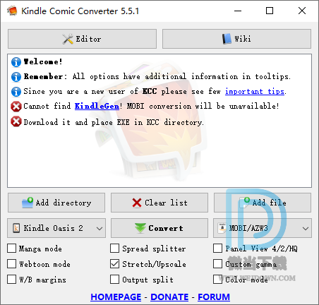 Kindle Comic Converter下载 - Kindle Comic Converter 漫画转换工具 5.5.1 官方版