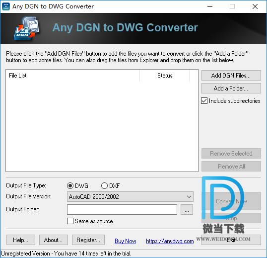 Any DGN to DWG Converter下载 - Any DGN to DWG Converter DGN转DWG工具 2020.0 破解版