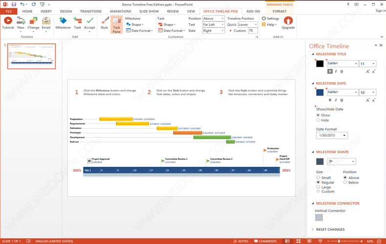 Office Timeline