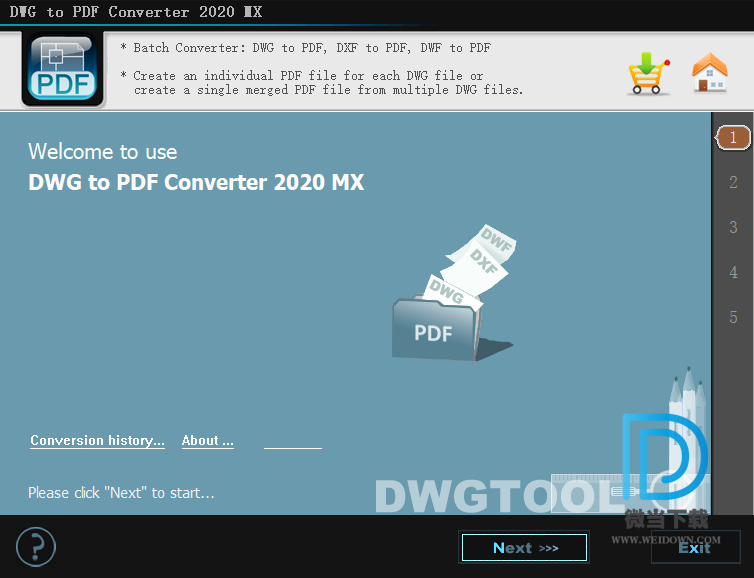 DWG to PDF Converter MX下载 - DWG to PDF Converter MX 2020 DWG转PDF工具 6.7.8 破解版