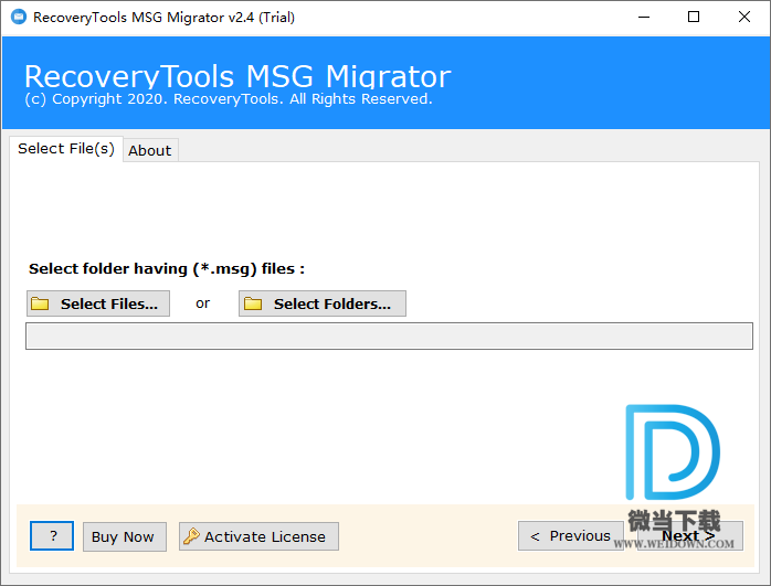 RecoveryTools MSG Migrator下载 - RecoveryTools MSG Migrator MSG文件转换器 2.4 官方版