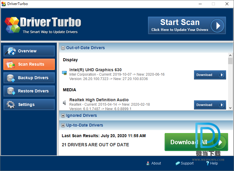 DriverTurbo下载 - DriverTurbo 驱动更新软件 3.7.0 破解版