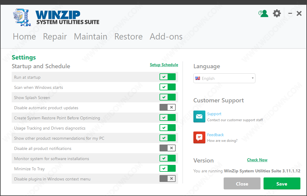 WinZip System Utilities Suite