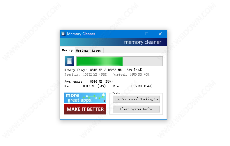 Memory Cleaner下载 - Memory Cleaner 2.72 官方版