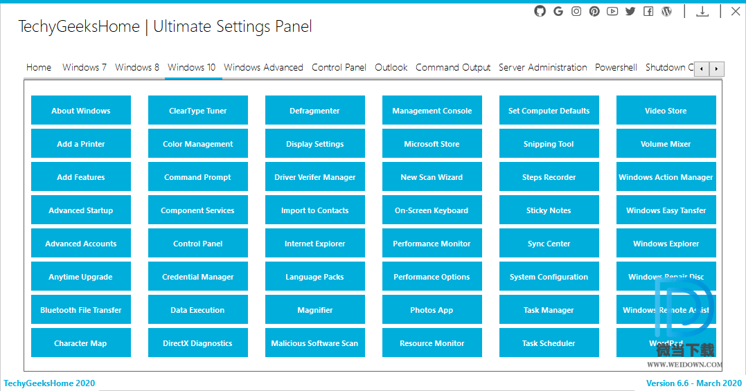 Ultimate Settings Panel下载 - Ultimate Settings Panel 系统设置软件 6.6 官方版