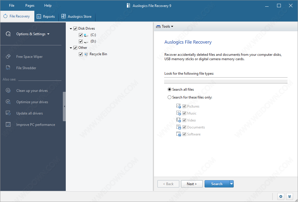 Auslogics File Recovery下载 - Auslogics File Recovery 9.5.0.3 破解版