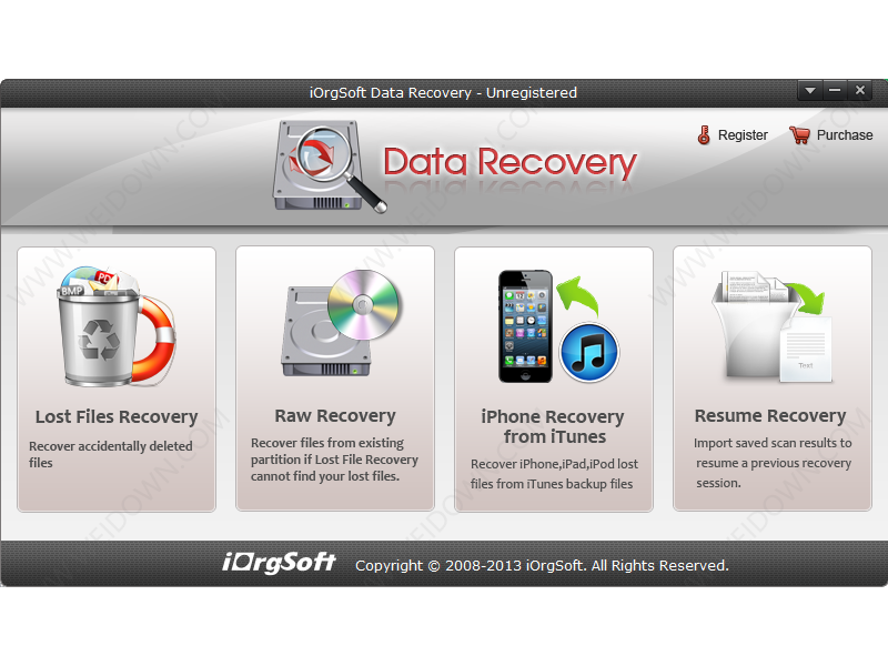 iOrgSoft Data Recovery下载 - iOrgSoft Data Recovery 1.0.2 官方版