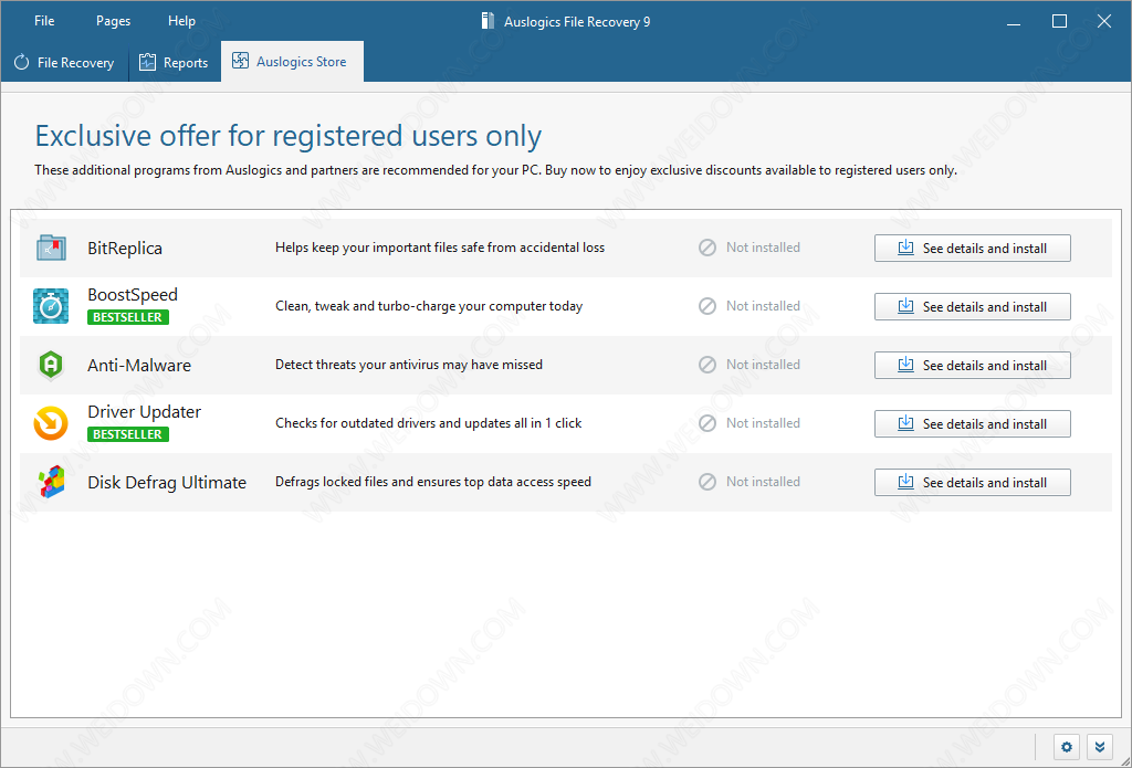 Auslogics File Recovery