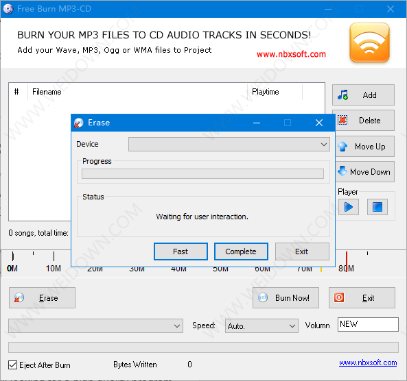 Free Burn MP3-CD下载 - Free Burn MP3-CD 1.2 免费版