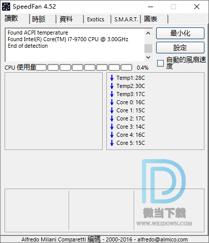 speedfan下载 - speedfan cpu风扇调速软件 4.52 官方版