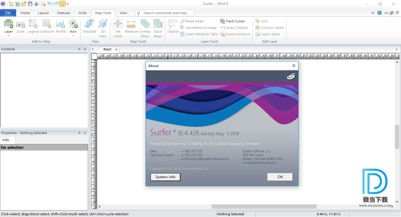 Golden Software Surfer下载 - Golden Software Surfer 三维绘图软件 18.1.186 破解版