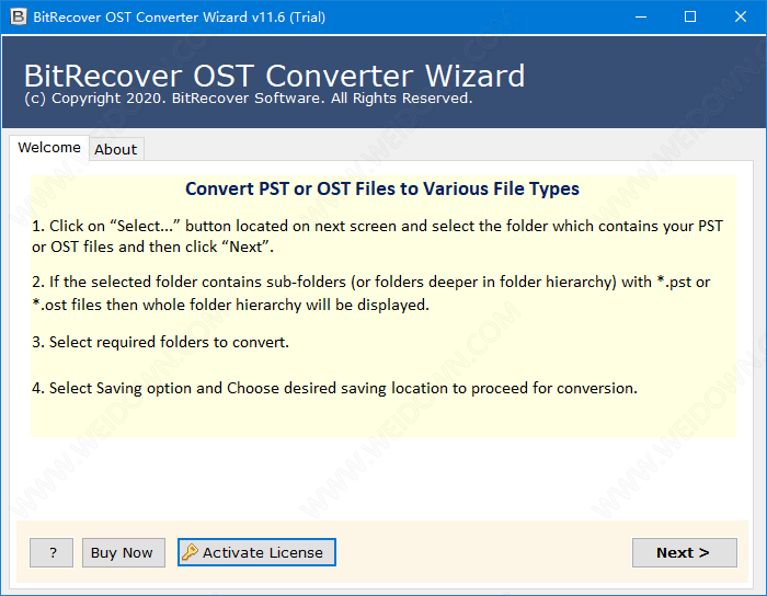 BitRecover OST Converter Wizard