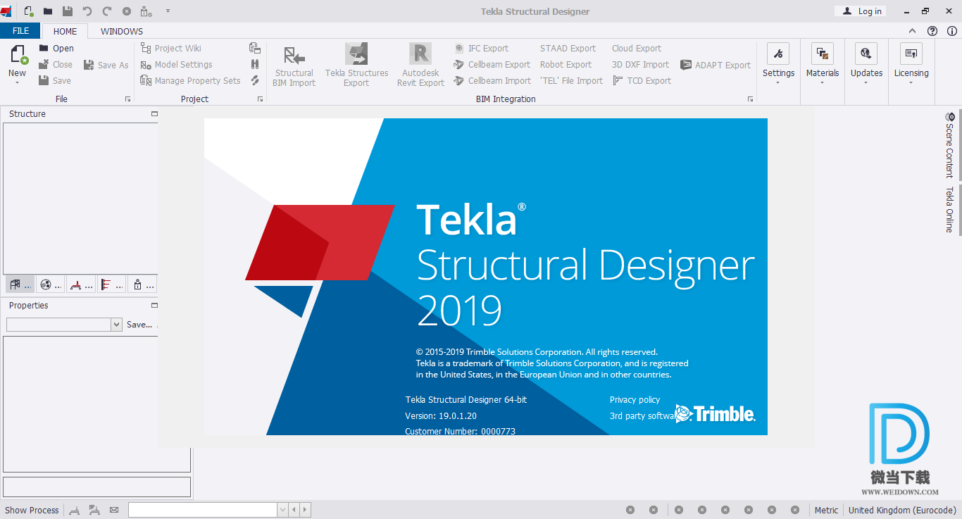 Tekla Structural Designer下载 - Tekla Structural Designer 2019i 分析设计软件 19.1.2.16 破解版