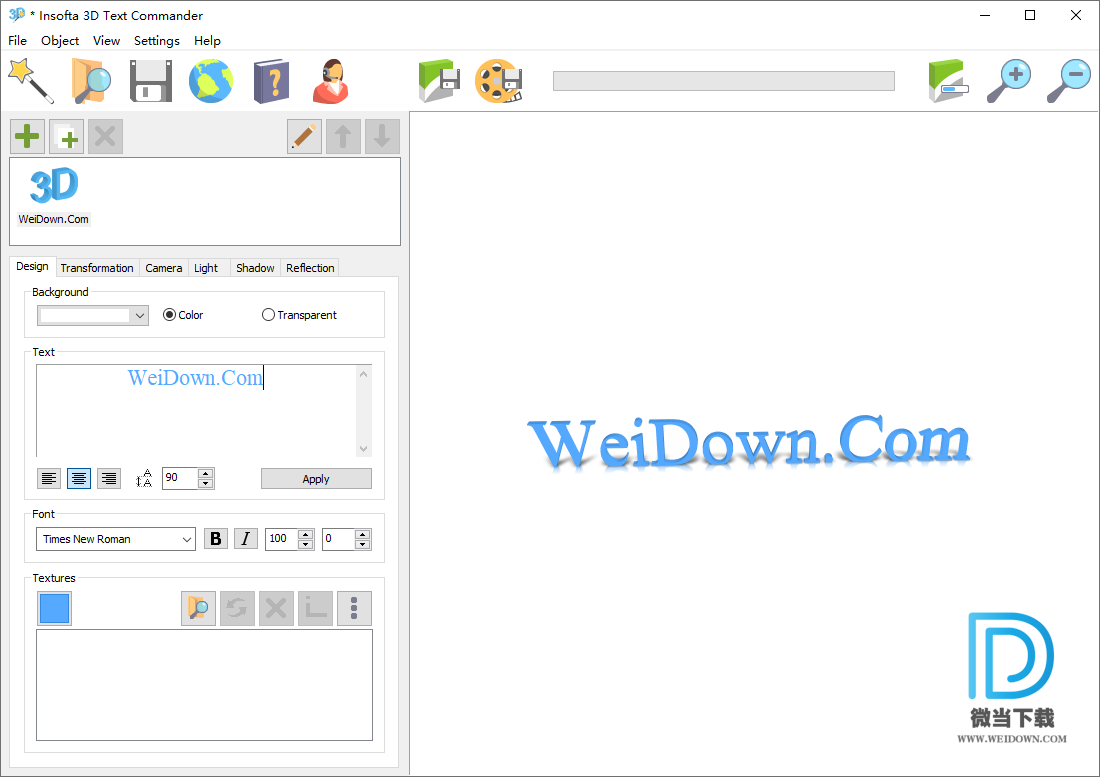 Insofta 3D Text Commander下载 - Insofta 3D Text Commander 3D字体设计软件 5.6.0 绿色便携版