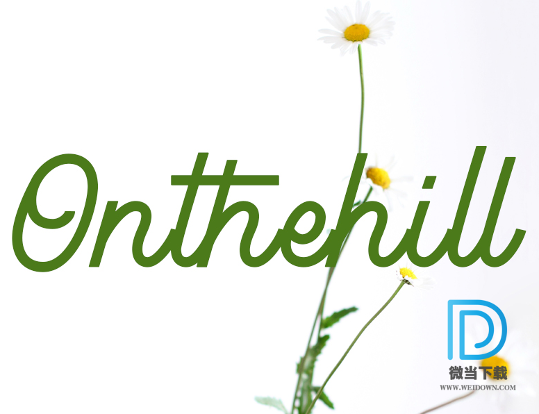 Onthehill字体下载 - Onthehill字体 免费下载