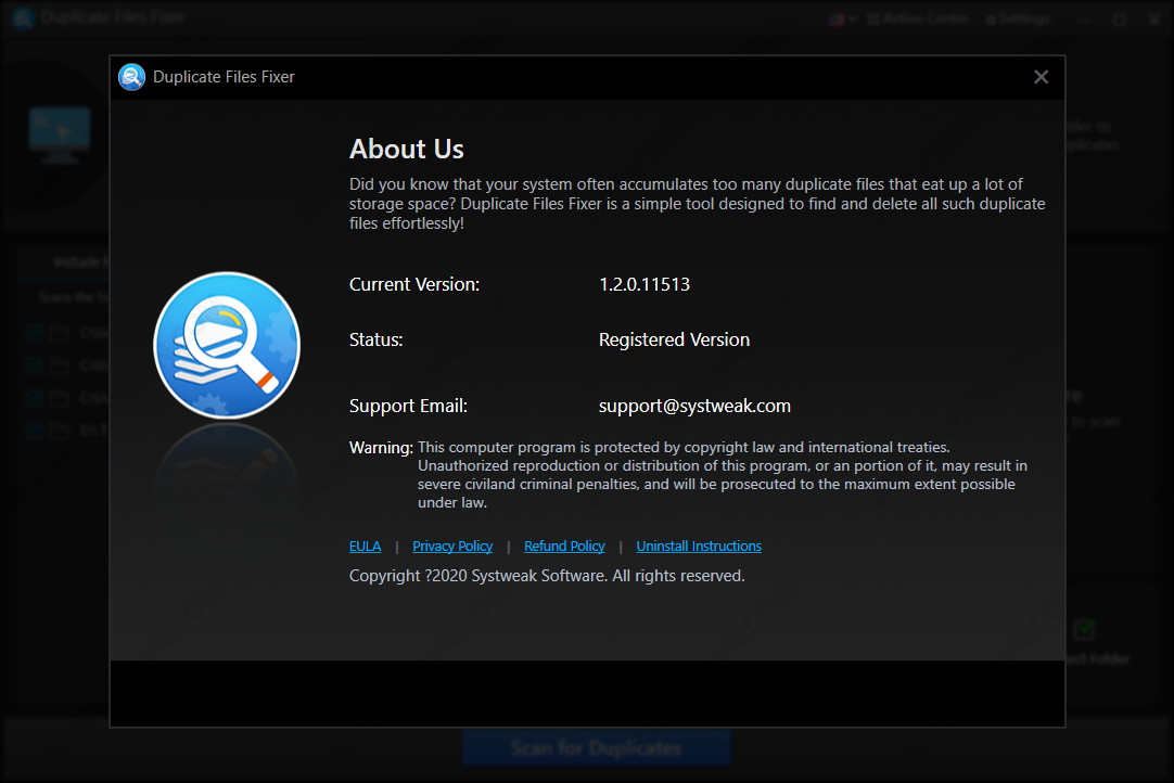 Systweak Duplicate Files Fixer