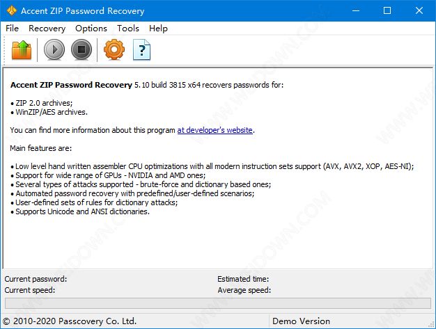 Accent ZIP Password Recovery下载 - Accent ZIP Password Recovery 5.1 官方版