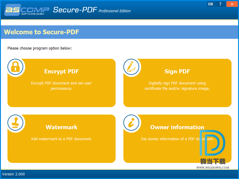 Secure-PDF下载 - Secure-PDF Professional Edition PDF加密工具 2.001 破解版