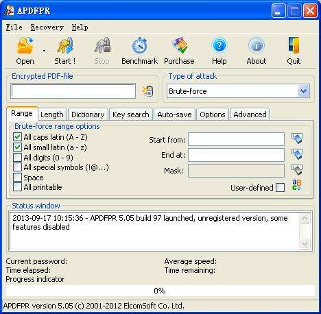 Advanced PDF Password Recovery下载 - Advanced PDF Password Recovery PDF密码破解工具 5.0.6 中文绿色破解版