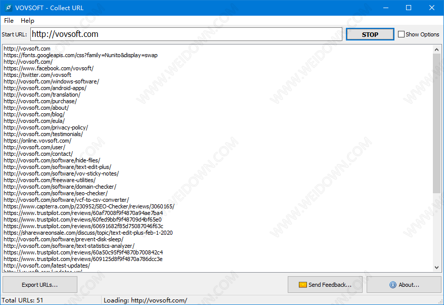 VovSoft Collect URL-2